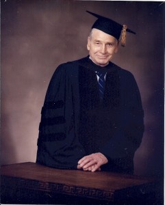 Daddy in academic robe